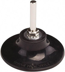 Tru-Maxx - 3" Diam Quick-Change Type P Disc Backing Pad - 1/4" Shank Diam, Hard Density, 20,000 RPM, Quick-Lok Compatible - Apex Tool & Supply