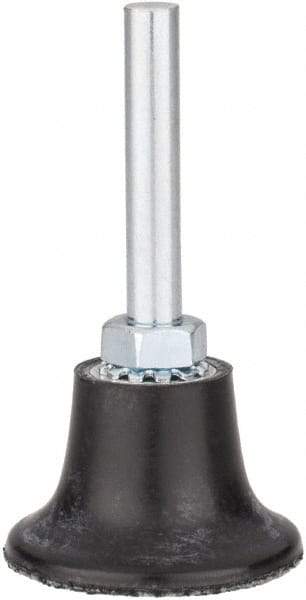 Tru-Maxx - 1-1/2" Diam Quick-Change Type S Disc Backing Pad - 1/4" Shank Diam, Medium Density, 30,000 RPM, Quick-Lok Compatible - Apex Tool & Supply