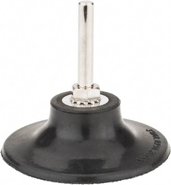 Tru-Maxx - 3" Diam Quick-Change Type S Disc Backing Pad - 1/4" Shank Diam, Soft Density, 20,000 RPM, Quick-Lok Compatible - Apex Tool & Supply