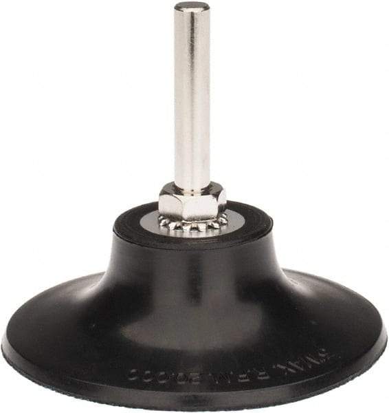 Tru-Maxx - 3" Diam Quick-Change Type R Disc Backing Pad - 1/4" Shank Diam, Hard Density, 20,000 RPM, Quick-Lok Compatible - Apex Tool & Supply