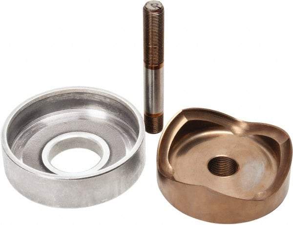 Greenlee - 4.544 Inch Hole Diameter x 4 Inch Hole Length x Round, Knockout Punch Unit - Battery and Hydraulic Operated, 10 Gauge Max in Mild Steel - Apex Tool & Supply