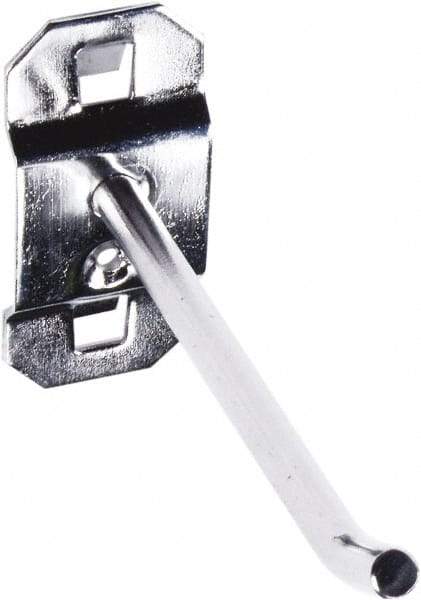 Triton - 3/16" Diam, Single Angled End Pegboard Hook - 1" Projection, 30° Bend, Stainless Steel - Apex Tool & Supply
