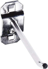 Triton - 3/16" Diam, Single Angled End Pegboard Hook - 1" Projection, 30° Bend, Stainless Steel - Apex Tool & Supply