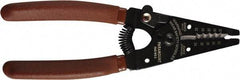 Paramount - 30 to 22 AWG Capacity Wire Stripper - 6" OAL, Plastic Dipped Handle - Apex Tool & Supply