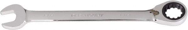 Paramount - 1-1/4" 12 Point Combination Wrench - 13° Head Angle, 16-11/16" OAL, Chrome Vanadium Steel, Polished Finish - Apex Tool & Supply
