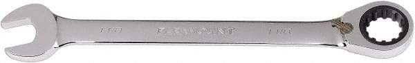 Paramount - 1-1/8" 12 Point Combination Wrench - 13° Head Angle, 15-7/8" OAL, Chrome Vanadium Steel, Polished Finish - Apex Tool & Supply