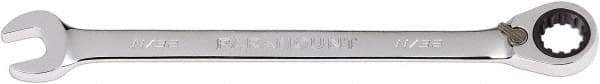 Paramount - 11/32" 12 Point Combination Wrench - 13° Head Angle, 5-7/8" OAL, Chrome Vanadium Steel, Polished Finish - Apex Tool & Supply