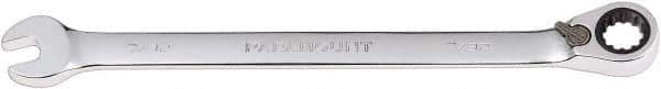 Paramount - 7/32" 12 Point Combination Wrench - 13° Head Angle, 5" OAL, Chrome Vanadium Steel, Polished Finish - Apex Tool & Supply
