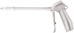 Value Collection - 230 Max psi Adjustable Safety Nozzle Adjustable Air Blow Gun - 1/4 NPT Inlet, 12" Tube Length, Chrome Plated Aluminum - Apex Tool & Supply