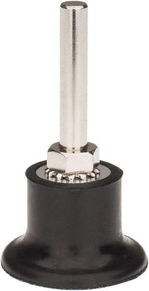 Tru-Maxx - 1-1/2" Diam Quick-Change Type R Disc Backing Pad - 1/4" Shank Diam, Soft Density, 30,000 RPM, Quick-Lok Compatible - Apex Tool & Supply