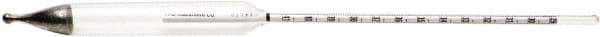 H-B Instruments - 305mm Long, Steel Baume Heavy Hydrometer - 0.5 Graduation, 0/35 Baume Range - Apex Tool & Supply