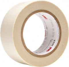 3M - 36 Yd Long x 2" Wide, White Silicone Glass Cloth Tape - Apex Tool & Supply