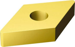 Sandvik Coromant - DNGA433 Grade 6050 Ceramic Turning Insert - TiN Finish, 55° Diamond, 1/2" Inscr Circle, 3/16" Thick, 3/64" Corner Radius - Apex Tool & Supply