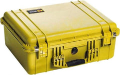 Pelican Products, Inc. - 17-13/64" Wide x 8-13/32" High, Clamshell Hard Case - Yellow, Polyethylene - Apex Tool & Supply