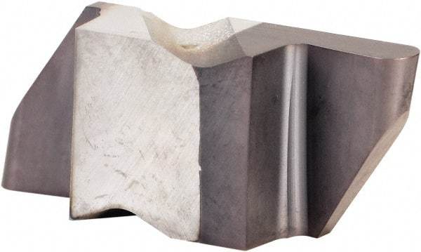 Kennametal - 4062NRD Grade KCU25, 3.18mm Cutting Width Carbide Grooving Insert - 6.35mm Max Depth of Cut, Right Hand, 1.59mm Corner Radius, AlTiN Finish - Apex Tool & Supply