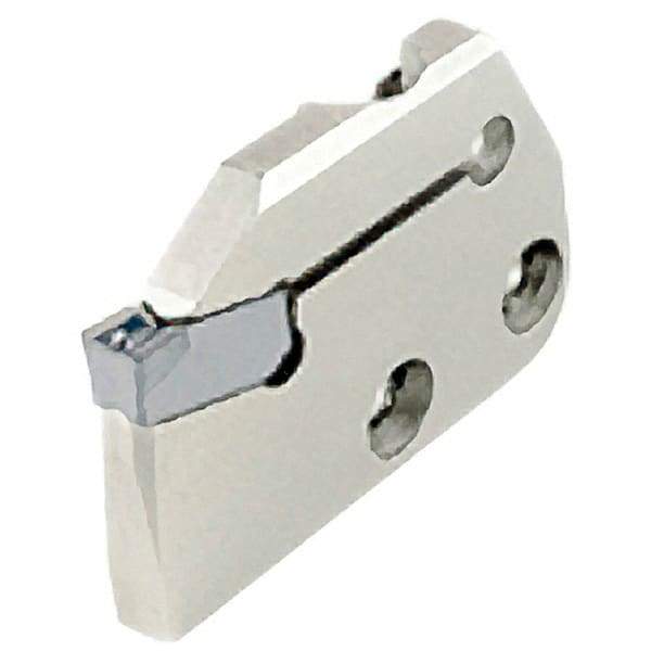 Iscar - Right Hand Cut, 4mm Insert Width, Cutoff & Grooving Support Blade for Indexables - 22mm Max Depth of Cut, 5.2mm Head Projection - Apex Tool & Supply
