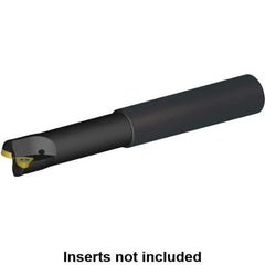 Kennametal - 20mm Cut Diam, 0.04" Max Depth, 25mm Shank Diam, Cylindrical Shank Indexable High-Feed Helical End Mill - Screw Holding Method, WP..0302.. Insert, Through Coolant - Apex Tool & Supply