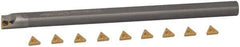 Hertel - 0.563" Min Diam Smallest Bar, 0.563" Min Diam Largest Bar, Carbide Indexable Boring Bar Set - TP.. Insert, HBBQ Toolholder, 5" Max Bore Depth, Through Coolant - Apex Tool & Supply