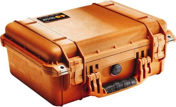 Pelican Products, Inc. - 13" Wide x 6-53/64" High, Clamshell Hard Case - Orange, Polyethylene - Apex Tool & Supply