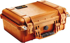 Pelican Products, Inc. - 13" Wide x 6-53/64" High, Clamshell Hard Case - Orange, Polyethylene - Apex Tool & Supply