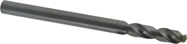 Cleveland - 3/8" 135° Cobalt Jobber Drill - Oxide Finish, Right Hand Cut, Spiral Flute, Straight Shank, 5" OAL, Split Point - Apex Tool & Supply