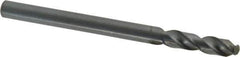 Cleveland - 3/8" 135° Cobalt Jobber Drill - Oxide Finish, Right Hand Cut, Spiral Flute, Straight Shank, 5" OAL, Split Point - Apex Tool & Supply