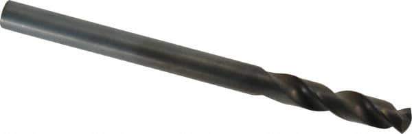 Cleveland - 11/32" 135° Cobalt Jobber Drill - Oxide Finish, Right Hand Cut, Spiral Flute, Straight Shank, 4-3/4" OAL, Split Point - Apex Tool & Supply