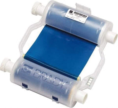 Brady - 4.33" Wide x 2,400" Long, Blue Resin Ribbon Printer Ribbon - For BBP30 Label Printer, BBP33 Label Printer, BBP35 Multicolor Sign & Label Printer, BBP37 Color & Cut Sign & Label Printer, BradyPrinter S3100, BBP31 Sign & Label Printer - Apex Tool & Supply