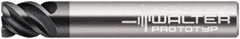 Walter-Prototyp - 10.01mm, 4 Flute, Single End, Solid Carbide, 0.01" Corner Radius End Mill - 3" OAL, 50° Helix, Right Hand Flute, 10mm LOC, Right Hand Cut, - Apex Tool & Supply