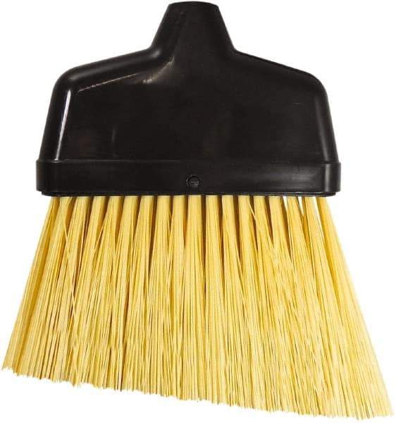 Unger - 6-3/8" Wide, Yellow Synthetic Bristles, Angled Broom - Flagged, Water Resistant - Apex Tool & Supply