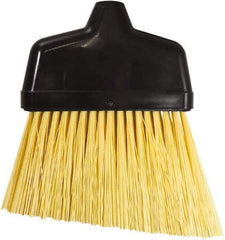 Unger - 6-3/8" Wide, Yellow Synthetic Bristles, Angled Broom - Flagged, Water Resistant - Apex Tool & Supply