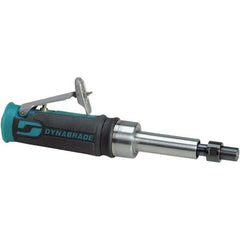 Dynabrade - 1/4" Collet, Straight Handle, Air Extended Length Die Grinder - 25,000 RPM, Front Exhaust, 20 CFM, 0.4 hp, 90 psi, 1/4" Inlet - Apex Tool & Supply