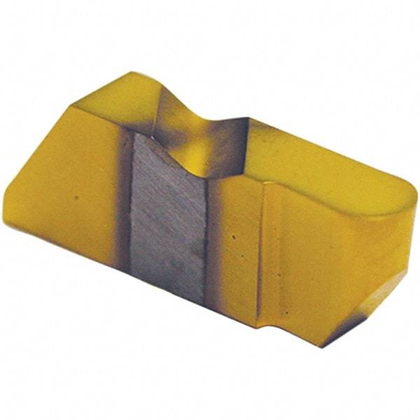 Tool-Flo - 3062FLRD Grade AC3R, 3.18mm Cutting Width Carbide Grooving Insert - 1/4" Max Depth of Cut, Left Hand, 1/16" Corner Radius, TiAlN Finish - Apex Tool & Supply