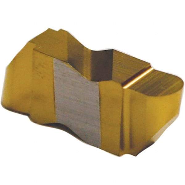 Tool-Flo - 3094FLRP Grade C3, 4.8mm Cutting Width Carbide Grooving Insert - 4.57mm Max Depth of Cut, Left Hand, 2.39mm Corner Radius, Uncoated - Apex Tool & Supply