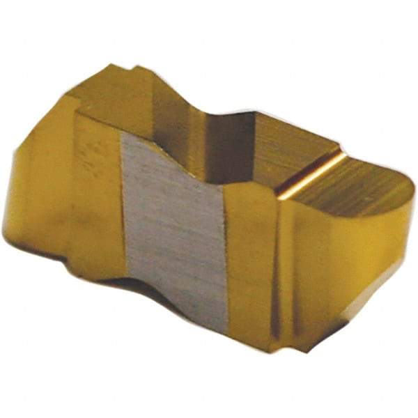 Tool-Flo - 3047FLRP Grade AC3R, 2.39mm Cutting Width Carbide Grooving Insert - 4.57mm Max Depth of Cut, Right Hand, 1.19mm Corner Radius, TiAlN Finish - Apex Tool & Supply