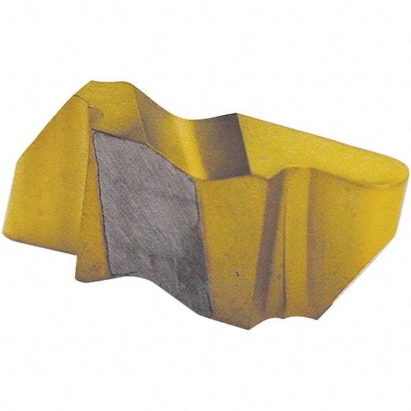 Tool-Flo - 3047FLR Grade C3, 2.39mm Cutting Width Carbide Grooving Insert - 4.57mm Max Depth of Cut, Right Hand, 1.19mm Corner Radius, Uncoated - Apex Tool & Supply
