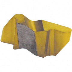 Tool-Flo - 3047FLR Grade C3, 2.39mm Cutting Width Carbide Grooving Insert - 4.57mm Max Depth of Cut, Right Hand, 1.19mm Corner Radius, Uncoated - Apex Tool & Supply
