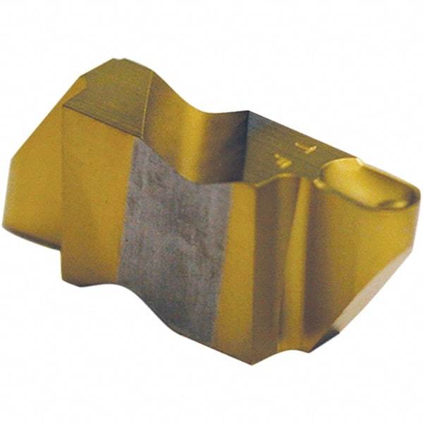 Tool-Flo - 3047FLR P Grade AC50C, 2.39mm Cutting Width Carbide Grooving Insert - 4.57mm Max Depth of Cut, Left Hand, 1.19mm Corner Radius, AlTiN Finish - Apex Tool & Supply