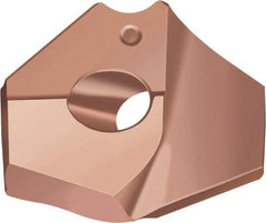 Walter - Series P6003, 16.13mm Diam Grade WMP35 140° Replaceable Drill Tip - Carbide, TiAlN Finish - Apex Tool & Supply
