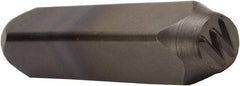 C.H. Hanson - 5/32" Character Size, W Character, Heavy Duty Individual Steel Stamp - Apex Tool & Supply