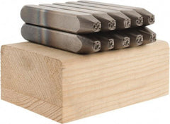 C.H. Hanson - 10 Piece, 3/16" Character Steel Stamp Set - Double Digit Figures, Double Digits - Apex Tool & Supply