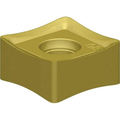 Kennametal - SNHJ444 LD Grade KC520M Carbide Milling Insert - TiAlN Finish, 1/4" Thick, 1/2" Inscribed Circle, 1/16" Corner Radius - Apex Tool & Supply