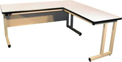 Proline - 72 Wide x 30" Deep x 30" High, Static Dissipative Workbench - Fixed Legs With Adjustable Height Glides, Beige - Apex Tool & Supply