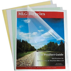 C-LINE - 11" Long x 8-1/2" Wide Report Cover - Clear - Apex Tool & Supply