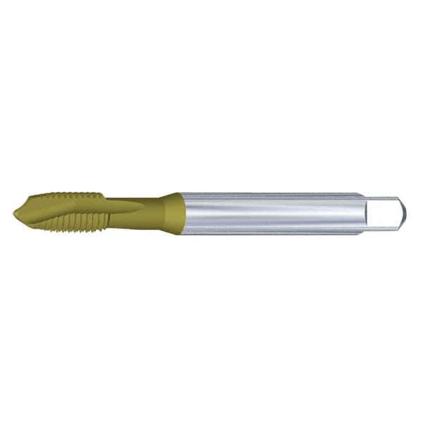 Kennametal - M16x2.00 Metric, 3 Flute, Oxide Finish, Vanadium High Speed Steel Spiral Point Tap - Plug Chamfer, Right Hand Thread, 110mm OAL, 24mm Thread Length, 12mm Shank Diam, 6G Class of Fit, Series T820 - Exact Industrial Supply