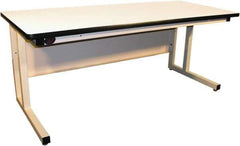 Proline - 72 Wide x 30" Deep x 30" High, Static Dissipative Workbench - Fixed Legs With Adjustable Height Glides, Beige - Apex Tool & Supply