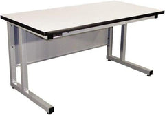 Proline - 72 Wide x 30" Deep x 30" High, Static Dissipative Workbench - Fixed Legs With Adjustable Height Glides, Gray - Apex Tool & Supply