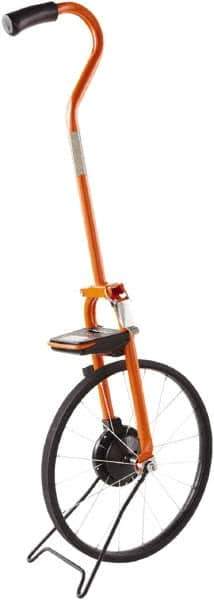 Keson - 99,999' Counter Limit, 4' OAL, Measuring Wheel - 2" Accuracy per 100", Measures in Feet, Ft/In, Feet & Tenths, Inches, Meters & Decimeters - Apex Tool & Supply