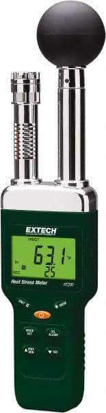 Extech - Thermometer/Hygrometers & Barometers Type: Heat Stress WBGT Meter Minimum Relative Humidity (%): 1 - Apex Tool & Supply