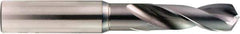 OSG - 10.1mm 130° Spiral Flute Powdered Metal Screw Machine Drill Bit - V Finish, Right Hand Cut, 43mm Flute Length, 100mm OAL, Standard Point, Straight Shank - Apex Tool & Supply
